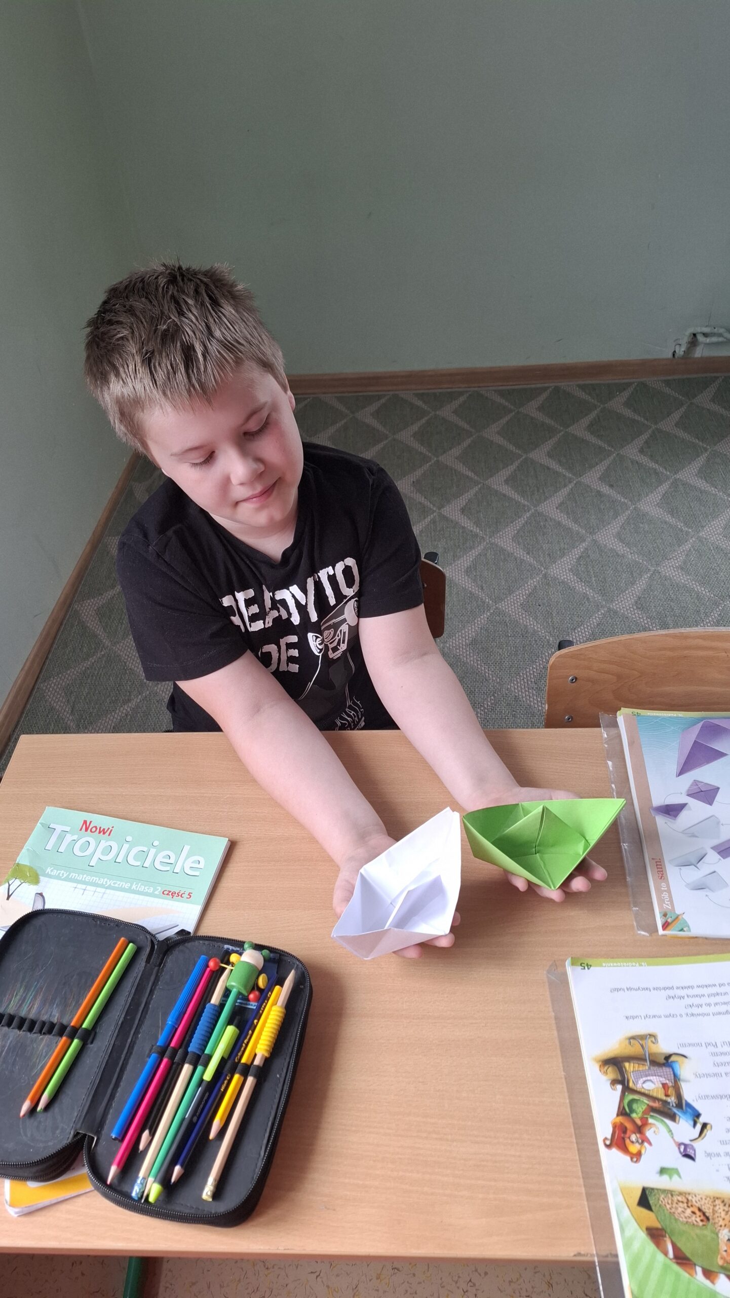 Origami – łódka